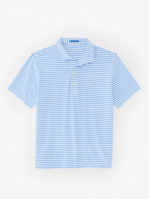 Springer Performance Polo In Bengal Stripe