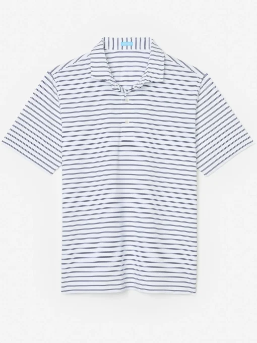 Springer Performance Polo In Harbor Stripe